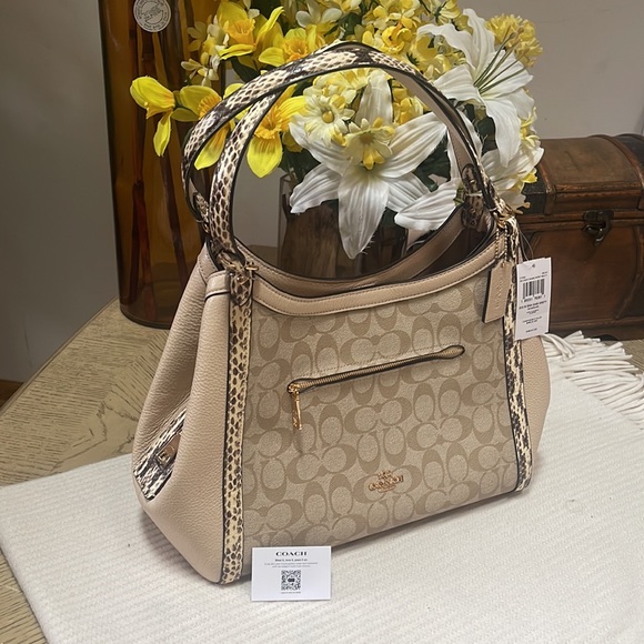 Coach Kristy Shoulder Bag In Colorblock Signature Canvas - Picture 11 of 11